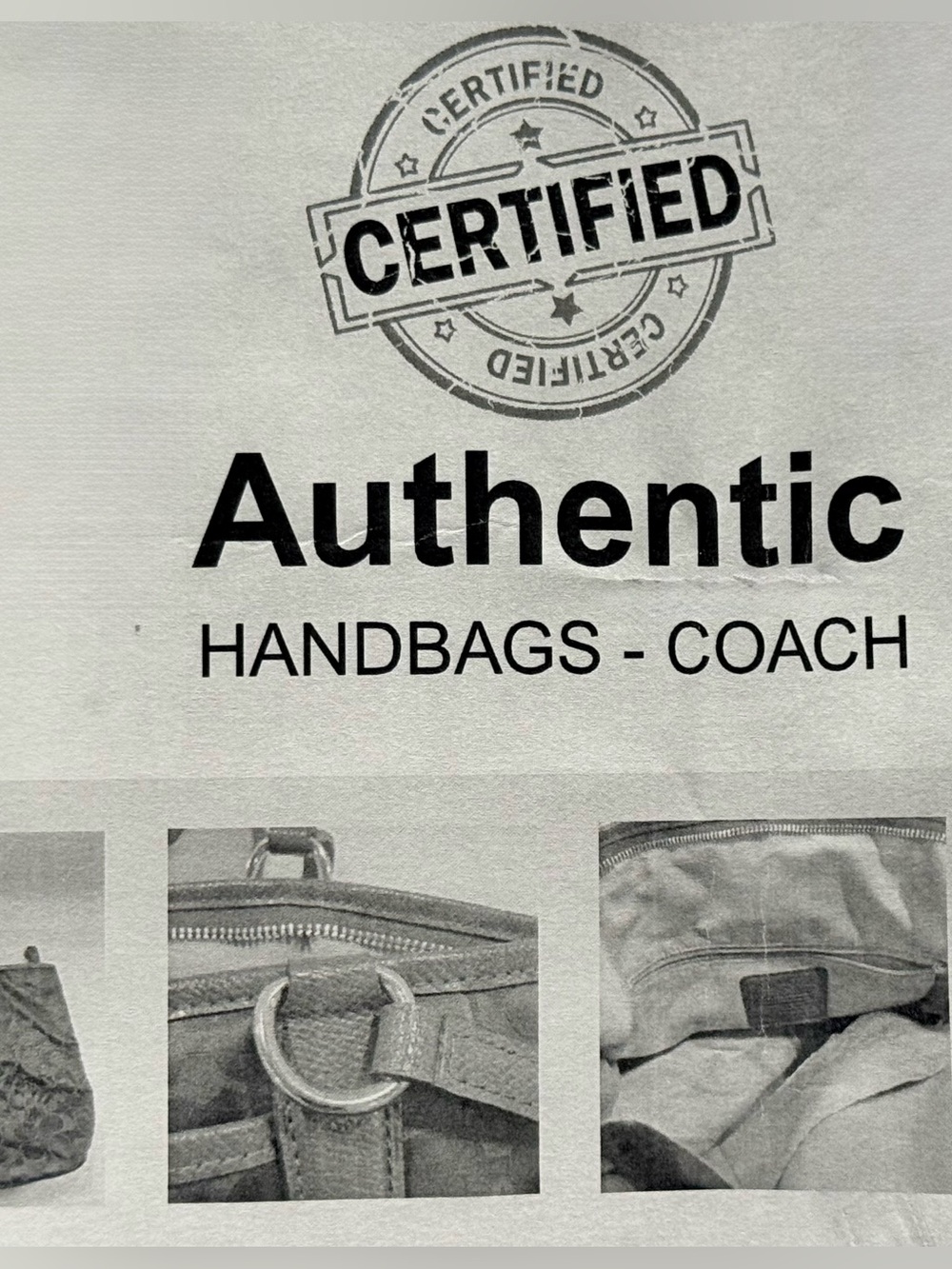 🔥NWOT COACH SIGNATURE WITH COA! - Picture 3 of 3